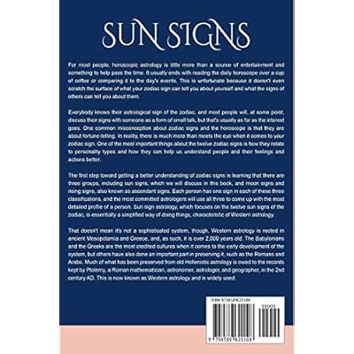 Buy Sun Signs Unlocking The Secrets Of The 12 Zodiac Signs In Western Astrology To Understand Personality Types Paperback January 2 2021 Online In Turkey B08rqzj982