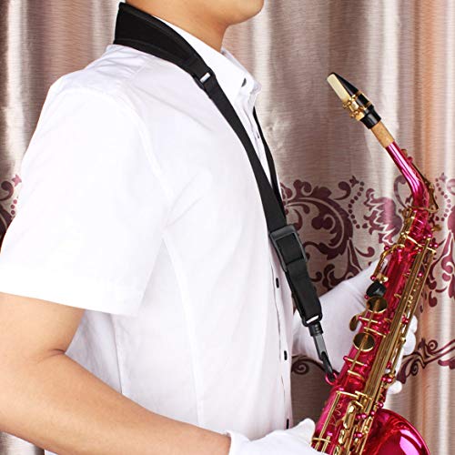 1PC Adjustable Saxophone Sax Nylon Neck Strap with Hook Clasp Shoulder Strap Sax Sling Part Accessories