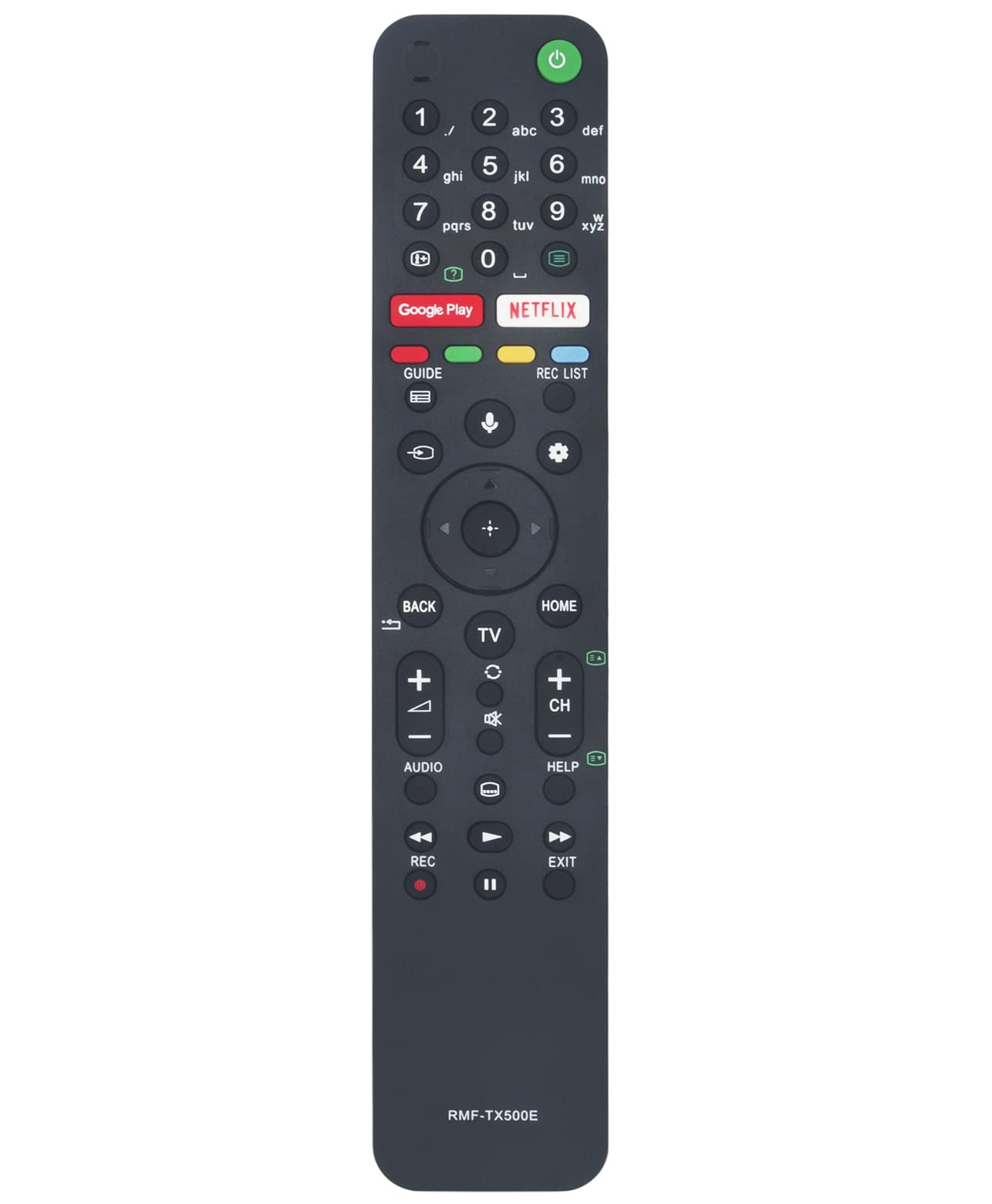 Replacement Vocie Remote RMF-TX500E Fit for Sony 4K UHD TV KD-75XG8505 KD-75XG8588 KD-75XG8596 KD-75XG8599 KD-75XG8796 KD-75XG9505 KD-75XH8096 KD-75XH9299 KD-85XG8596 KE-55A8 KE-55A85 KE-55A87
