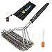 HUKOER Kitchen Cleaning Grill Brush 3 in 1 Stainless Steel BBQ Grill Cleaner with Hanging Loop Washing Heavy Duty Brush Perfect for Kitchen Sink, Smoke Sucker and Other Stainless Steel Items
