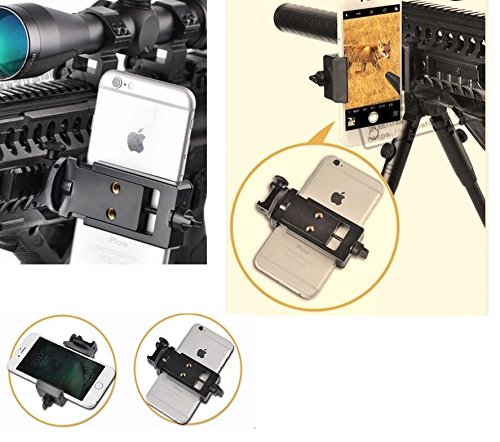 Picatinny Side 20mm 21mm Rifle Gun Rail Tripod Mount for Sony GoPro Hero,DV, Xiaomi, SJCAM Action Camera & Smartphone Hunt Accessory