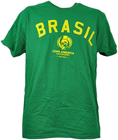 Brasil Copa America Centenario USA 2016 Tshirt Tee Mens Soccer Short Sleeve MED