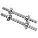 Sunny Health & Fitness 14 in. Chrome Dumbbell Bar