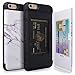 iPhone 6S Plus Case, TORU [iPhone 6S Plus Wallet Case Pattern Marble] Dual Layer Hidden Credit Card Holder ID Slot Card Case with Mirror for iPhone 6S Plus/iPhone 6 Plus - White Marble