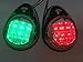 MARINE BOAT SS304 GREEN STARBOARD RED PORT LED NAVIGATION LIGHT SIDE MOUNT