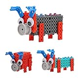 Building Animals Toys, Building Blocks 12 Styles for Kid Prizes STEM Robot Kit Building Gift Electric Toys Pig Family