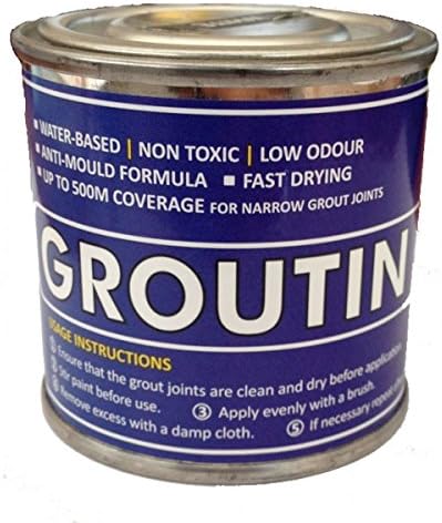 Tile Grout Paint Cream-Ideal to Refurbish Bathrooms and Kitchens, Non Toxic, Low Oder, Anti-Mold, Fast Drying