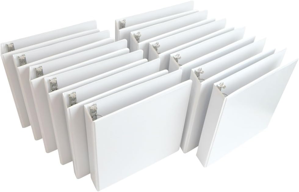 Wilson Jones 3 Inch 3 Ring Binder, Basic Round Ring View Binder, White (W362-49W) : Office Products