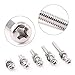 Glarks 280Pcs M3 Pan Head Phillips Stainless Steel Screws Bolts Nuts Lock and Flat Gasket Washers Assortment Kit