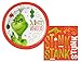 Grinch Christmas Party Supply Set - Disposable Paper Desert Plates & Napkins - Serves 16