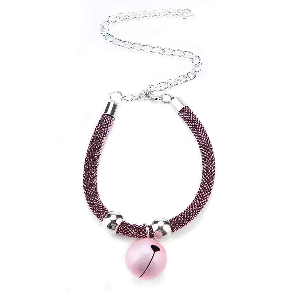Cat Collar with Bell, Nylon Safe Collars for Cats Kitty Collars Pet Collar Breakaway Cat Collar(pink)