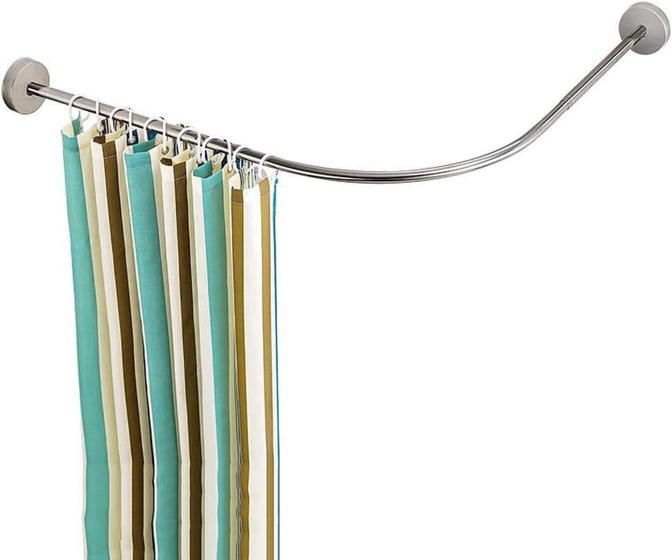 Amazon Com Y Only Wall Mounted Adjustable Curved L Shaped Shower