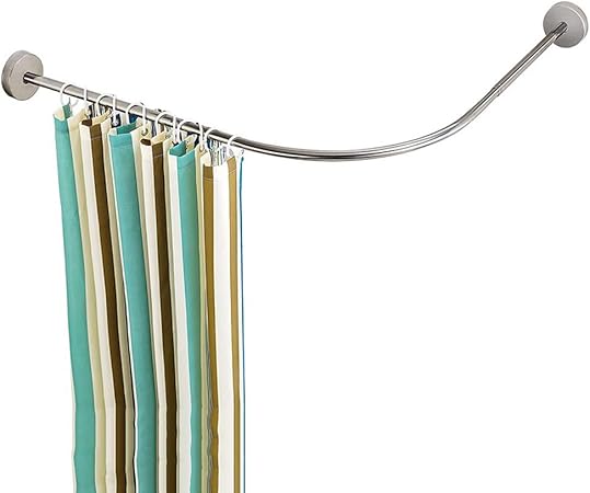 Amazon Com Y Only Wall Mounted Adjustable Curved L Shaped Shower