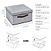 StorageWorks Storage Drawer with Lid, Basket Bin for Hanging Closet Organizer, Gray, 3-Pack