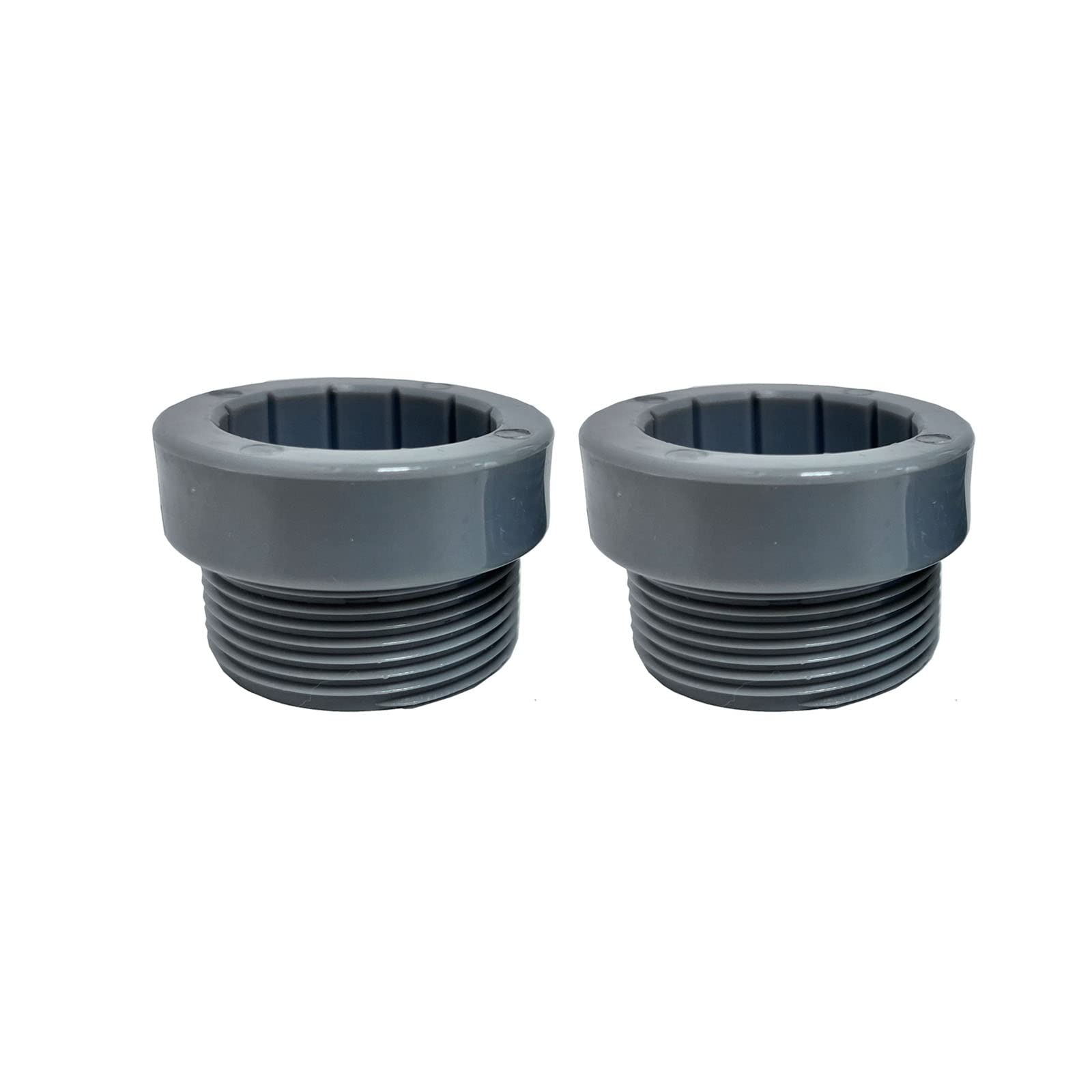 Photo 1 of JILINWEI 2Pcs Pool Umbrella Stabilizer Adapter,Threaded Adapter Sleeves ONLY Fits for 1 3/4" Aquastar Pool Umbrella Insert,Grey