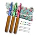 Crochet Hooks Set 8mm 9mm 10mm in Case Ergonomic Handles Large Crochet Hooks Size L M N Needles for Arthritis Chunky Yarn Pattern
