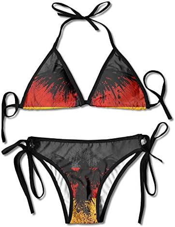 MASDUIH German Flag Eagle Swimsuits Bikinis Thong Swimsuit for Beach Beach Swimming