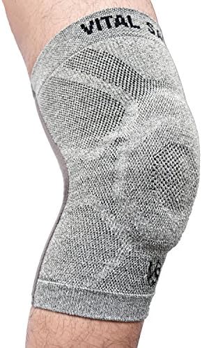 Vital Salveo Breathable Compression Sports Knee Brace/Support, Pain Relief, Speeds Recovery, Protects Joint, Knee Sleeve Train Tec S PRO(PRESSURE PAD)-(1PC)