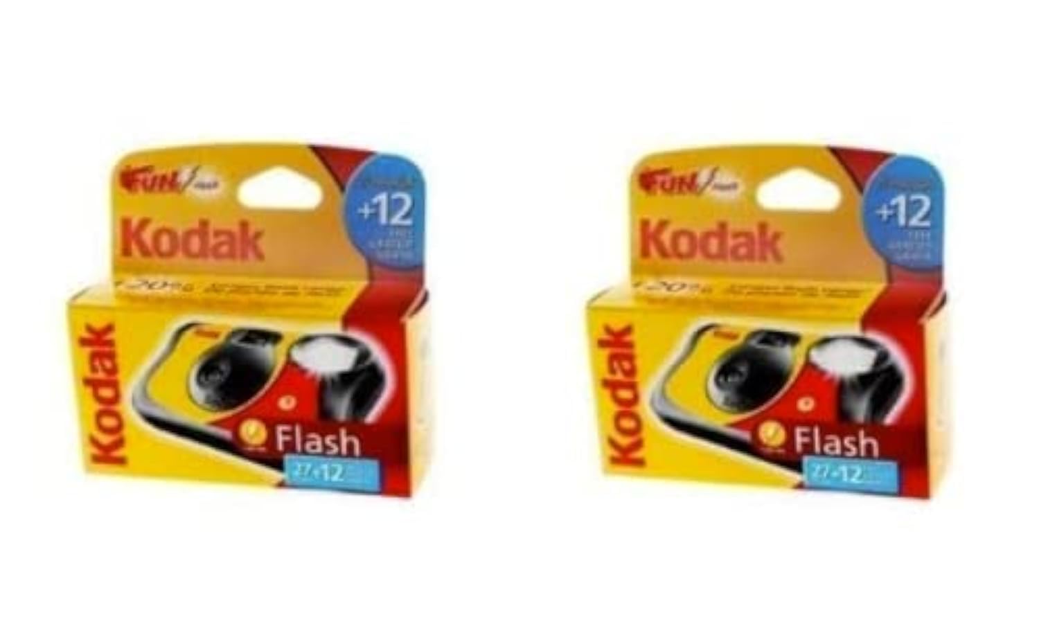 Kodak Disposable Flash Cameras - 39 Exposures - Pack of 2