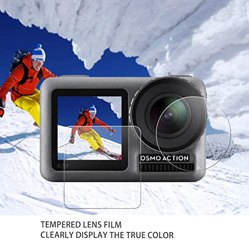 DJI Osmo Action Screen Protector DYKEISS 2.5D Curved Tempered Glass