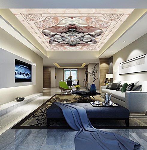 Sproud 3d Wallpapers Stereoscopi Marble Carvings Lotus Ceiling