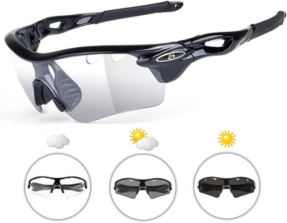 Wonzone Cycling Sunglasses Polarized Photochromic Bike Glasses for Men Women Outdoor Sports Goggles UV400 Safety Running Fishing Golf Eyewear