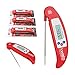 Best Instant Read Kitchen Thermometer - Digital Meat Thermometer Compact Accurate - Flexible Probe - Essential for All Food Meat BBQ Dairy Water Candy - Proven Cooking Thermometer - indoor outdoor use