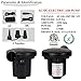 WEY&FLY Electric Air Pump, Portable Quick-Fill Air Pump 3 Nozzles, Air Mattress Pump 110V AC/12V DC, Perfect 2 in 1 Inflator Deflator Inflatable Boat &Pool Toys(8213)