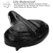 DAWAY Oversized Comfort Bike Seat – C40 Most Comfortable Extra Wide Soft Foam Padded Exercise Bicycle Saddle for Men Women Senior, Universal Fit for Cruiser, Stationary, Spin Bikes & Outdoor Cyclingthumb 3