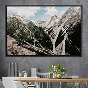 signwin Framed Canvas Wall Art Snow Mountain Cool...