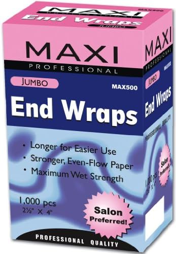 Maxi End Wraps - Jumbo 1000-Count 2.5X4" (Pack of 6)