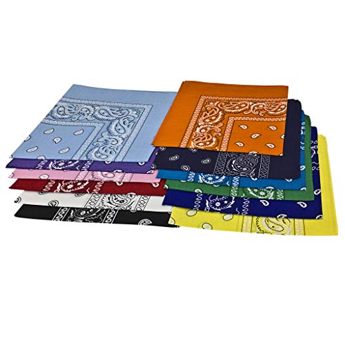 Bandana Classic Paisley (Assorted) (12 Pack)