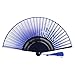 Weixinbuy Chinese Hand Held Fan Silk Flower Bamboo Folding Pocket Fan Wedding Party(Random Color)