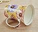 ufengke®Creative Cute European England Royal Luxury Bone China Tea Cup Ceramic Coffee Cup Mugs-Pink And Blue Chrysanthemum Flower