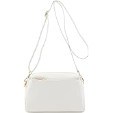 FashionPuzzle Triple Zip Small Crossbody Bag