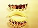 Bywabee Platinum Silver Tone Hip Hop Teeth Grillz Top & Bottom Grill Set …