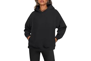 Womens Oversized Hoodies Fleece Long Sleeve Sweatshirts Fall Clothes Pullover Sweaters Shirt with Pocket