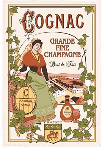 Cognac Tea Towel by Torchons et Bouchons