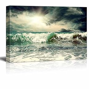 Canvas Prints Wall Art - Beautiful View of Seascape| Modern Home Deoration/Wall Art Giclee Printing Wrapped Canvas Art Ready to Hang - 12" x 18"