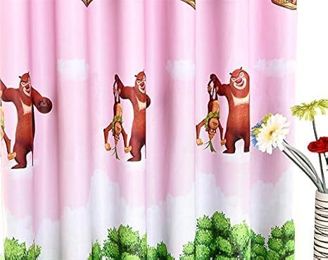 Baif Window Drapes Cartoon Printed Polyester Cotton High Shading