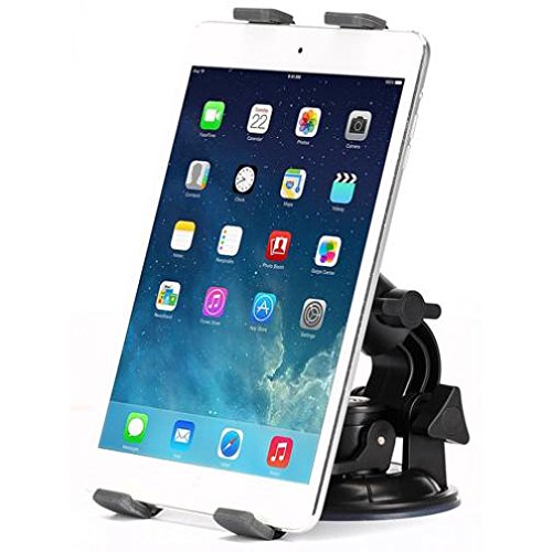 Car Mount Dash and Windshield Tablet Holder Swivel Cradle Window Dock Stand Strong Suction for Samsung Galaxy Note 10.1 (2014 Edition) - Samsung Galaxy Player 4.0