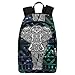 InterestPrint Galaxy Aztec Elephant Casual Backpack College School Bag Travel Daypack
