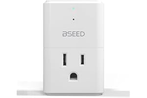 [ETL Listed] BSEED 1875W Single Outlet Surge Protector, Mini Surge Protector for Refrigerators, PC, TV, Xbox Series X, PS5 and Home Appliances, Voltage Protector with LED Indicators,15A, 1 Pack