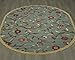 Machine Washable Floral Leaves Design Non-Slip Rubberback 5x7 Traditional Area Rug for Living Room, Bedroom, Kitchen, 5' x 6'6