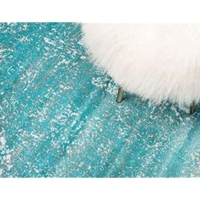 Unique Loom Sofia Collection Area Rug - Casino (9' x 12' 2", Turquoise/ Ivory) 51dP1OtoyAL
