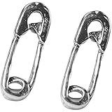 Stud Earrings Sterling Silver - Safety Pin