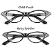 Hip Hop 50's Shop Kids Cat Eye Glasses (Baby-Toddler, black)