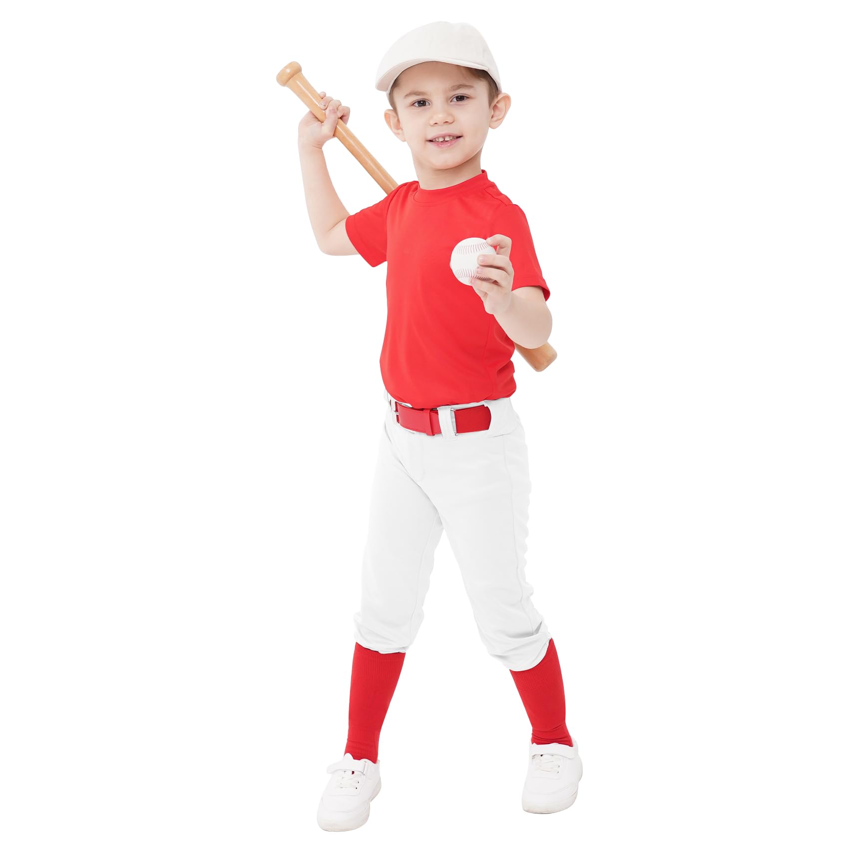 Photo 1 of ***PANTS ONLY****QBK Toddler Baseball Pants Youth Softball Pants Kids Tee Ball Pants for Boy Girl White 12-13Y
