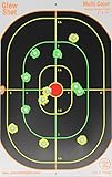GlowShot Targets 75 Pack - 7x11 Oval Splatter Targets