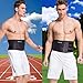 Velpeau Sports Back Brace for Men & Women, Abdominal Support Belt for Strains, Sprains and Pain Relief - for Losing Weight - Elastic Straps, Lightweight & Flexible (S/M)